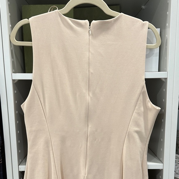 Zara Sleeveless Beige Bow Mini Dress - Picture 5 of 9